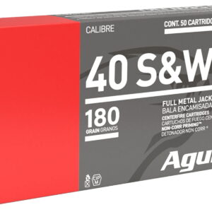 Aguila 1E402110 Target & Range Handgun 40S&W 180gr Full Metal Jacket 50 Per Box/20 Case
