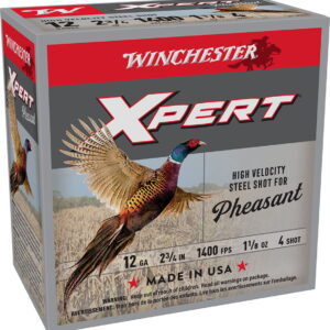 Winchester Ammo WEXP12H4 Xpert Pheasant Lead Free High Velocity 12 Gauge 2.75" 1 1/8 oz 4 Shot 25 Per Box/10 Case
