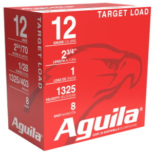 Aguila 1CHB1286 Sporting Clays High Velocity 12Gauge 2.75" 1oz 8Shot 25 Per Box/10 Case