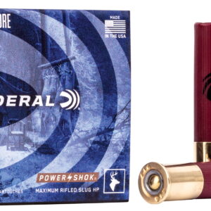 Federal F412RS Power-Shok Shotshell 410Gauge 2.50" 1/4oz RifledSlug Shot 5 Per Box/50 Case
