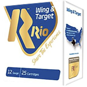 Rio Ammunition WT2875 Wing & Target 12 Gauge 2.75" 1 oz 7.5 Shot 25 Per Box/10 Case