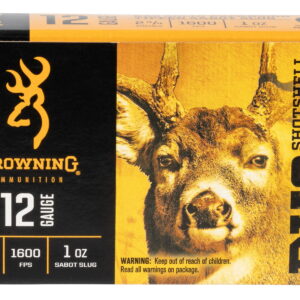Browning Ammo B193111221 BXS Shotshell Deer 12Gauge 2.75" 1oz Sabot Slug Shot 5 Per Box/20 Case
