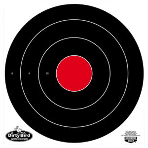 Birchwood Casey 35185 Dirty Bird 17.25" Bullseye Tagboard Hanging Black/White 5 Pack