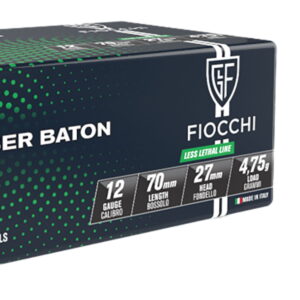 Fiocchi 12LEBA10 Rubber Baton Home Defense 12Gauge 2.75" 1oz SlugShot 10 Per Box/25 Case