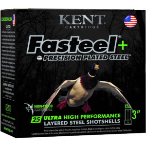 Kent Cartridge K123FSP36BBX2 Fasteel + 12 Gauge 3" 1 1/4 oz BB Shot 25 Per Box/10 Case