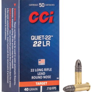 CCI 960 Quiet-22 22LR 40gr Lead Round Nose 50 Per Box/100 Case