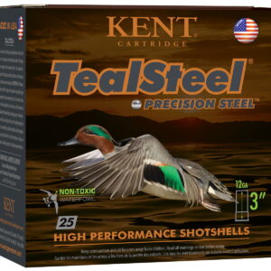 Kent Cartridge KTS123366 TealSteel Precision Steel 12 Gauge 3" 1 1/4 oz 6 Shot 25 Per Box/10 Case