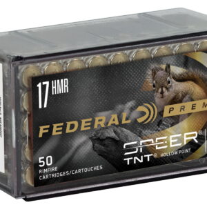 Federal P770 Premium Varmint & Predator 17HMR 17gr Speer TNT Jacketed Hollow Point 50 Per Box/60 Case
