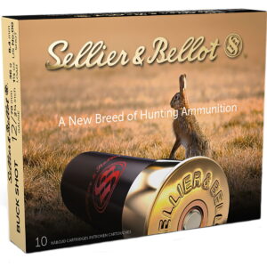 Sellier & Bellot SB12BSE Hunting 12 Gauge 2.75" 12 Pellets 1 1/4 oz 00 Buck Shot 10 Bx/ 25 Case
