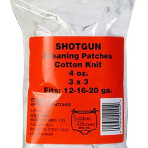 Southern Bloomer 104 Cleaning Patches Shotgun 12ga, 16ga, 20ga Cotton 85 Per Bag