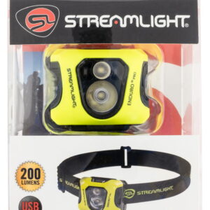 Streamlight 61436 Enduro Pro With Dual Lock 15/25/50/90/145/200 Lumens White LED Bulb Black/Yellow 95 Meters Distance