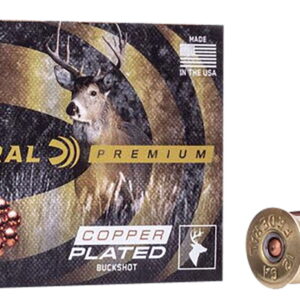 Federal P15800 Premium Buckshot 12Gauge 3" 1 7/8oz 00BuckShot 5 Per Box/50 Case