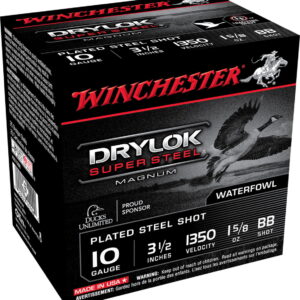 Winchester Ammo XSC10BB Drylok Super Steel Magnum 10 Gauge 3.50" 1 5/8 oz BB Shot 25 Per Box/10 Case