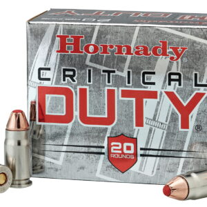 Hornady 90216 Critical Duty 9mm Luger +P 124 gr Hornady FlexLock 25 Per Box/10 Case