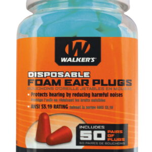Walker's GWPFP50PKTL Foam Ear Plugs Foam 33 dB In The Ear Teal Adult 50 Pair