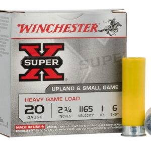 Winchester Ammo XU20H6 Super X Heavy Game Load 20 Gauge 2.75" 1 oz 6 Shot 25 Per Box/10 Case