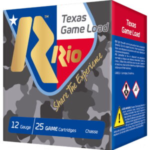 Rio Ammunition TGHV3675TX Texas Game Load High Velocity 12 Gauge 2.75" 1 1/4 oz 7.5 Shot 25 Per Box/10 Case