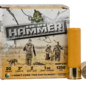 HEVI-Shot HS29002 HEVI-Hammer 20 Gauge 3" 1 oz 2 Shot 25 Per Box/10 Case