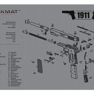TekMat TEKR171911GY 1911 Cleaning Mat 1911 Parts Diagram 11" x 17"