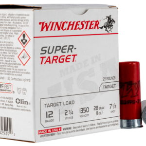 Winchester Ammo TRGT13507 Super-Target Light Target 12 Gauge 2.75" 1 oz 7.5 Shot 25 Per Box/10 Case