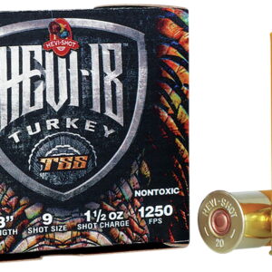 HEVI-Shot HS7009 HEVI-18 TSS Turkey 20 Gauge 3" 1 1/2 oz Tungsten 9 Shot 5 Per Box/10 Case