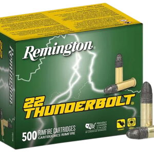 Remington Ammunition 21241 Thunderbolt Bulk 22 LR 40 gr Round Nose 500 Per Box/10 Cs