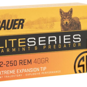 Sig Sauer E225VP4020 Varmint & Predator 22-250 Rem 40 gr 20 Per Box/10 Case