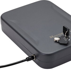 Hornady 95210 Lock Box XL Key Entry Black Steel Holds 1 Handgun 10" L x 7" W x 2" D