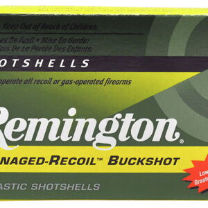 Remington Ammunition 20282 Managed Recoil Buckshot 12 Gauge 2.75" 00 Buck Shot 5 Per Box/20 Cs