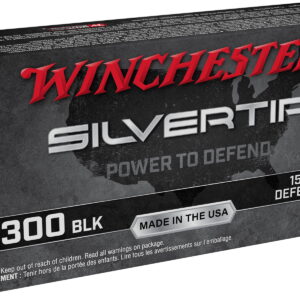 Winchester Ammo W300ST Silvertip 300 Blackout 150 gr Defense Tip 20 Per Box/10 Case