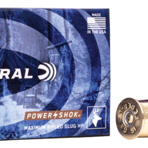Federal F164RS Power-Shok Shotshell 16Gauge 2.75" 7/8oz RifledSlug Shot 5 Per Box/50 Case