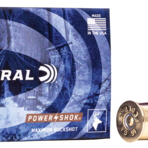 Federal F1641B Power-Shok Magnum 16Gauge 2.75" 12Pellets 1 3/16oz 1BuckShot 5 Per Box/50 Case