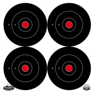 Birchwood Casey 35504 Dirty Bird 5.50" Bullseye Tagboard Hanging Black/White 12 PK