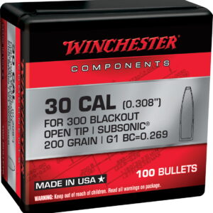 Winchester Ammo WB300B200X 300 Blackout 200 gr Open Tip 100 Per Box/10 Case