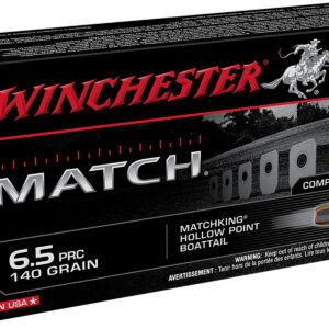 Winchester Ammo S65PM Match 6.5 PRC 140 gr Sierra MatchKing BTHP 20 Per Box/10 Case
