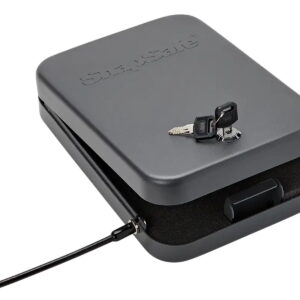 SnapSafe 75210 Lock Box XL Key Entry Black Steel Holds 1 Handgun 10" W x 7" H x 2" D