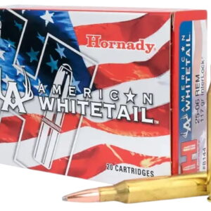 Hornady 8144 American Whitetail 25-06 Rem 117 gr InterLock Boat Tail Soft Point 20 Per Box/10 Case