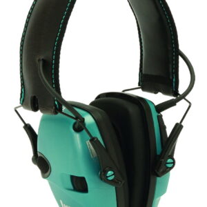Howard Leight R02521 Impact Sport Electronic Muff 22 dB Over the Head Black/Teal Adult 1 Pair