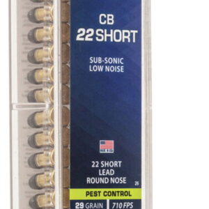 CCI 0026 Specialty CB Pest Control 22Short 29gr Lead Round Nose 100 Per Box/50 Case