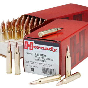 Hornady 80275 Custom 223 Rem 55 gr Full Metal Jacket Boat Tail 50 Per Box/10 Case