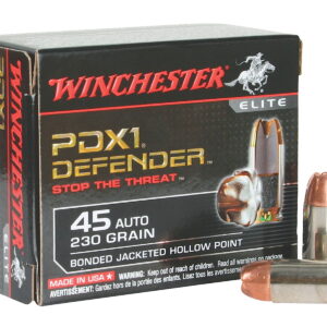 Winchester Ammo S45PDB Defender 45 ACP 230 gr Bonded Jacket Hollow Point 20 Per Box/10 Case