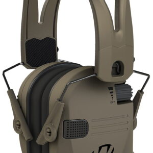 Walker's GWPRSEMRHMFDE Razor Slim Electronic Muff 23 dB Over the Head Flat Dark Earth Polymer