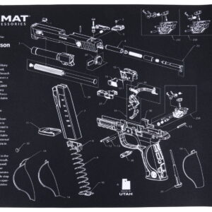 TekMat TEKR17SWMP S&W M&P Cleaning Mat S&W M&P Parts Diagram 11" x 17"