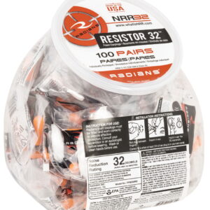 Radians FP8000RD/100 Foam Ear Plugs 32 dB In The Ear Orange 1 Pair