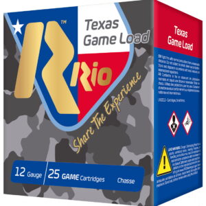Rio Ammunition TG368TX Top Game Texas Game Load 12 Gauge 2.75" 1 1/4 oz 8 Shot 25 Per Box/10 Case