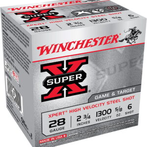 Winchester Ammo WE28GT6 Super X Xpert High Velocity 28 Gauge 2.75" 5/8 oz 6 Shot 25 Per Bx/ 10 Case