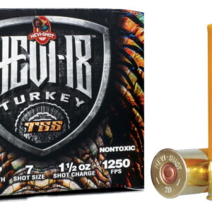 HEVI-Shot HS7007 HEVI-18 TSS Turkey 20 Gauge 3" 1 1/2 oz Tungsten 7 Shot 5 Per Box/10 Case