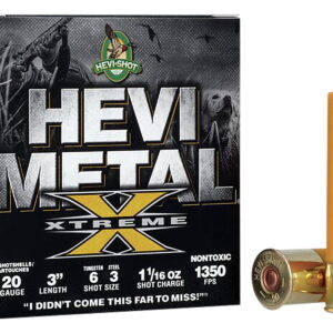 HEVI-Shot HS39206 HEVI-Metal Extreme 20 Gauge 3" 1 1/16 oz Steel/ Tungsten 6 & 3 Shot 25 Per Box/10 Case