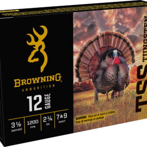 Browning Ammo B193921240 TSS Tungsten Turkey 12Gauge 3.50" 2 1/4oz Tungsten 7/9Shot 5 Per Box/10 Case