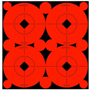 Birchwood Casey 33903 Target Spots Self-Adhesive Paper Black/Orange 3" Bullseye Includes Pasters 40 Targets